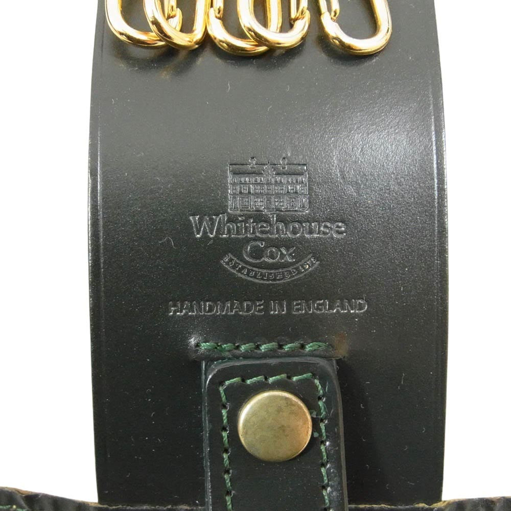 WHITE HOUSE COX ホワイトハウスコックス S9692 ブライドルレザー 6蓮 キーケース グリーン系【極上美品】【中古】