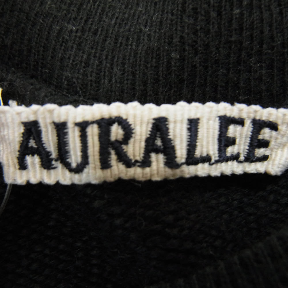 AURALEE オーラリー 21SS A21SP02GU SUPER SOFT SWEAT BIG P/O スーパーソフト スウェット トレーナー ブラック系 4【中古】