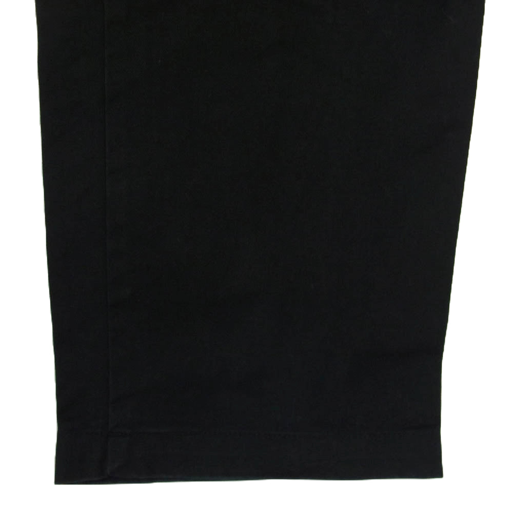 HUF ハフ コットン 無地 ワイド パンツ ブラック系 34【中古】