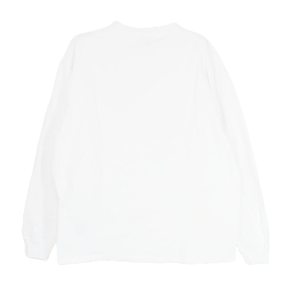 HUF ハフ OG LOGO LS TEE ロゴ刺繍 長袖 Tシャツ ホワイト系 L【中古】