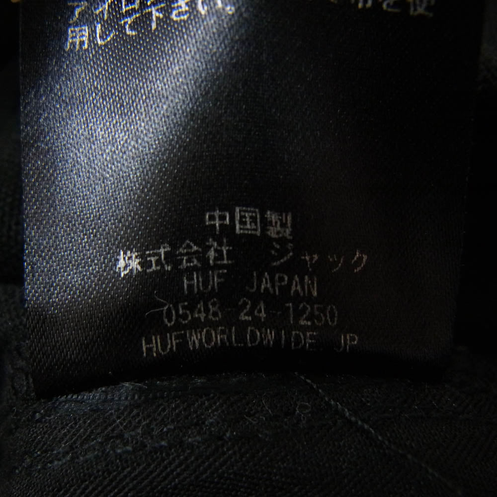 HUF ハフ PTU0161 BOYD PANT ボトムス パンツ ワイドパンツ チノパンツ ブラック系 34【中古】
