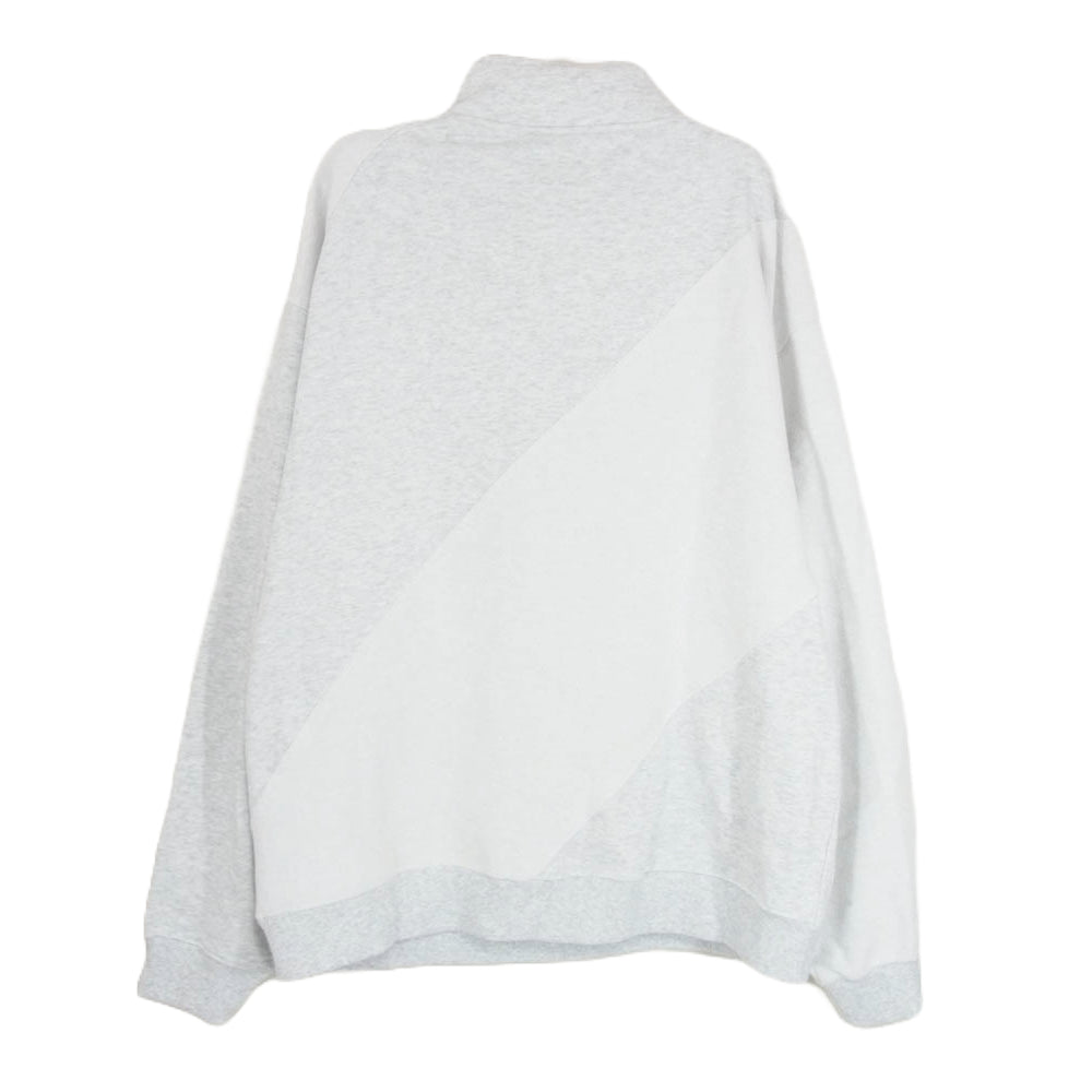 HUF ハフ 20周年限定 CONVERSION ZIP FLEECE コンバージョン ハーフジップ スウェット トレーナー グレー系 L【中古】
