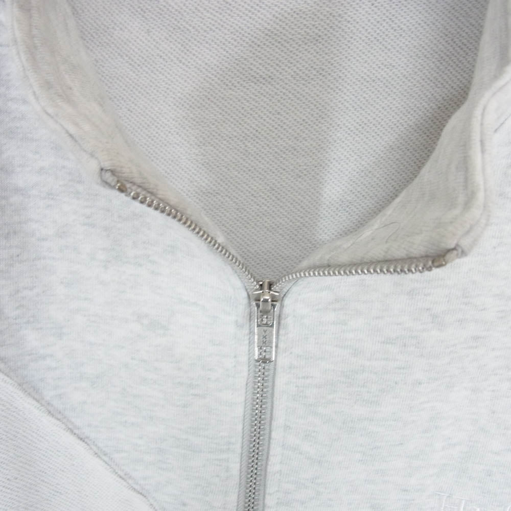 HUF ハフ 20周年限定 CONVERSION ZIP FLEECE コンバージョン ハーフジップ スウェット トレーナー グレー系 L【中古】