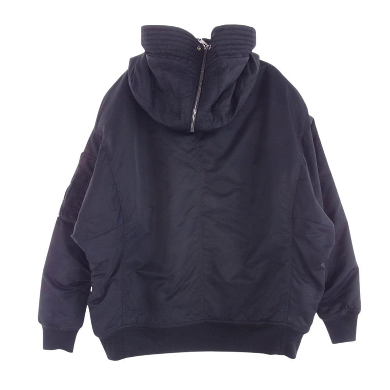 Rick Owens リックオウエンス 23AW DU02C5765-BRER1 DRKSHDW ダークシャドウ HOODED LONG BOMBER フーデッド ロング ボンバー ジャケット ブラック系 S【中古】