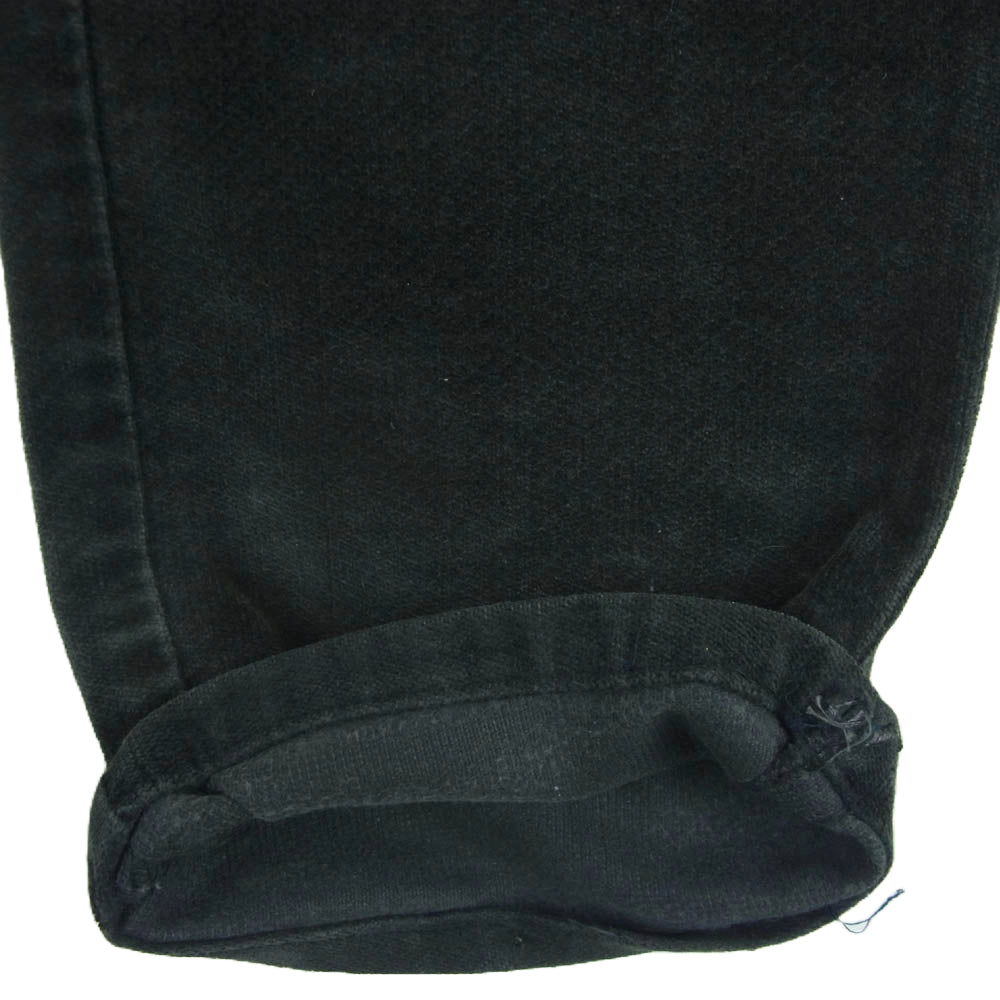 Lee リー ヴィンテージ USA製 42TALON ZIP ベロア ストレート パンツ ブラック系 サイズ表記なし【中古】