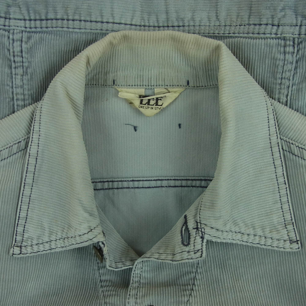 Lee リー ヴィンテージ 70s 三角 タグ コーデュロイ ジャケット インディゴブルー系 サイズ表記なし【中古】