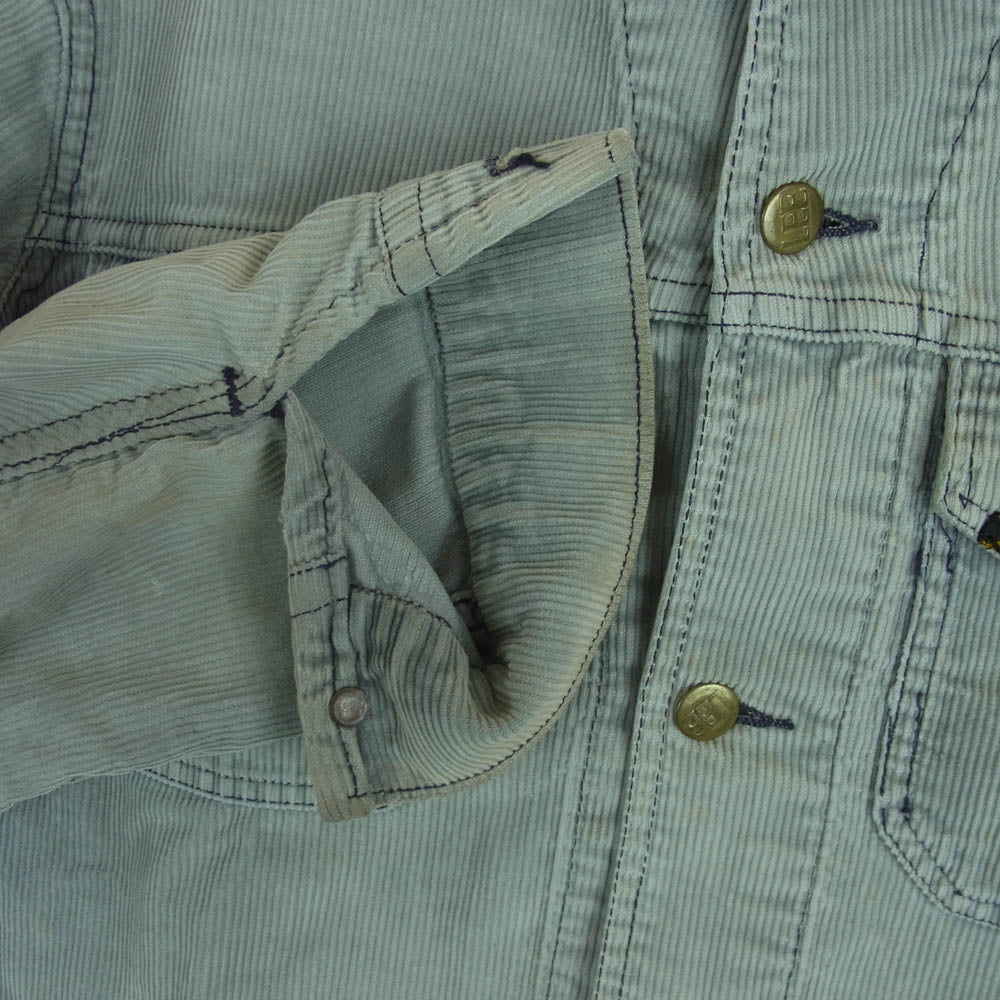 Lee リー ヴィンテージ 70s 三角 タグ コーデュロイ ジャケット インディゴブルー系 サイズ表記なし【中古】