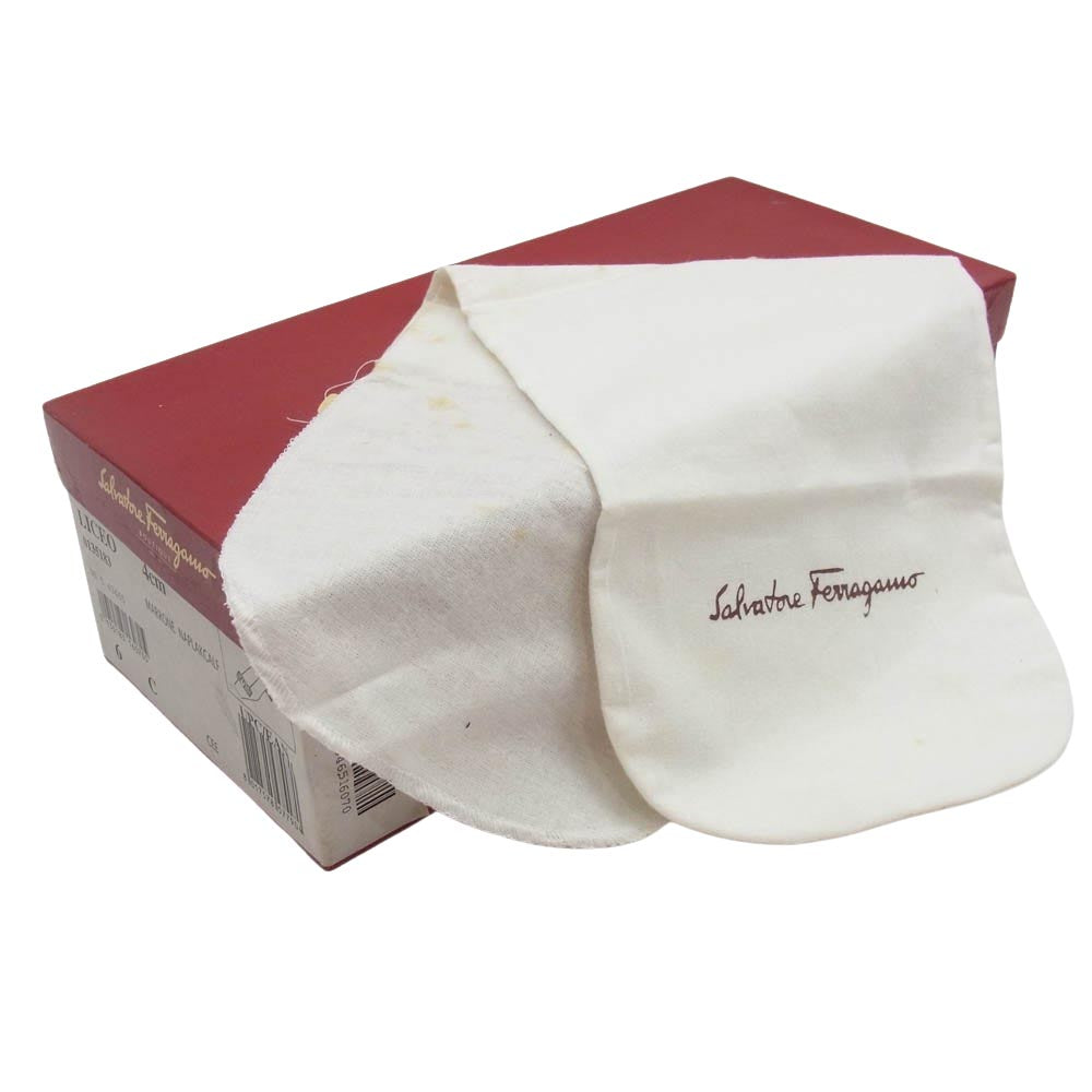 Salvatore Ferragamo サルヴァトーレフェラガモ LICEO リボン パンプス シューズ ブラウン系 6C【中古】