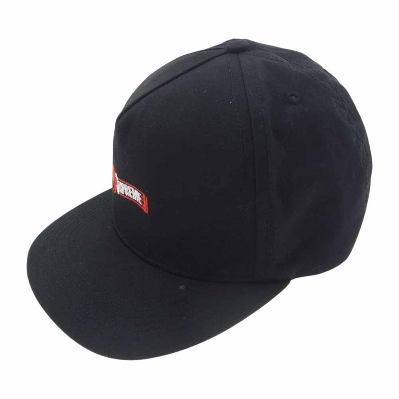 Supreme シュプリーム 14AW Saccharin 5-panel cap パネル キャップ 帽子 ブラック系【中古】