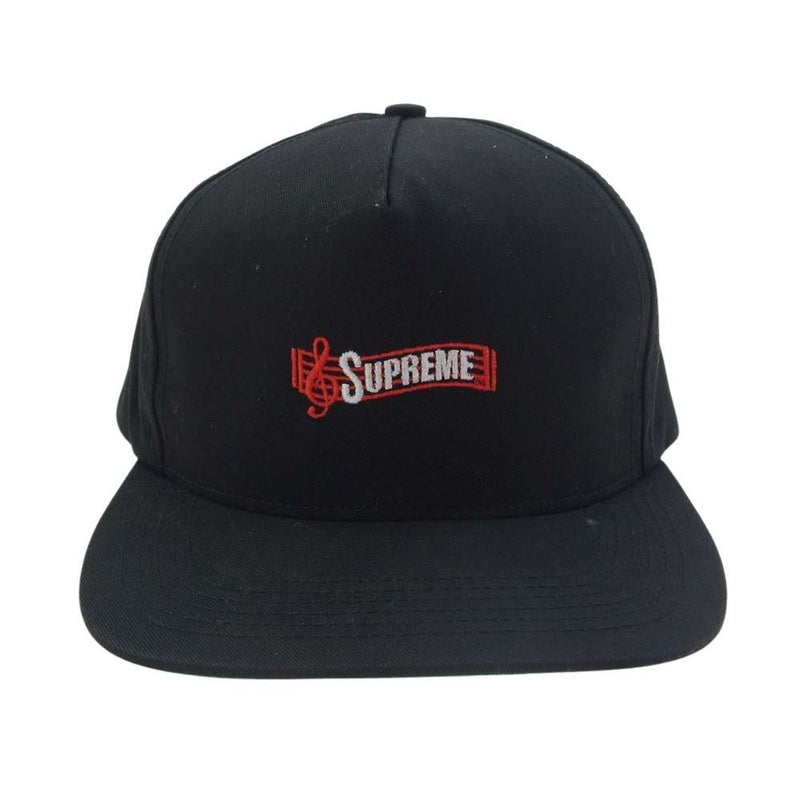 Supreme シュプリーム 14AW Saccharin 5-panel cap パネル キャップ 帽子 ブラック系【中古】