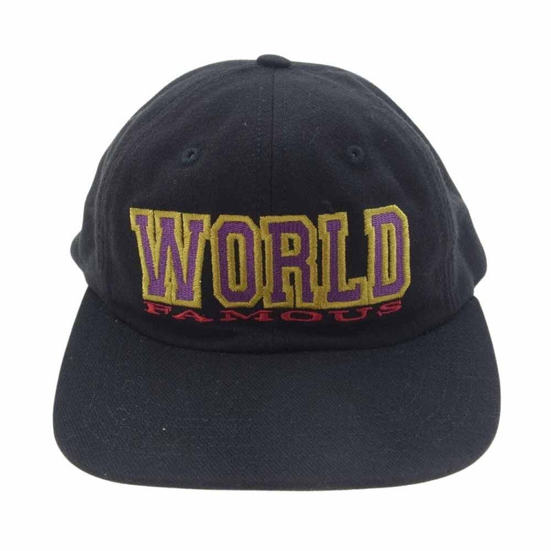 Supreme シュプリーム 15AW World Famous 6  Panel Cap パネル キャップ 帽子 ブラック系【中古】