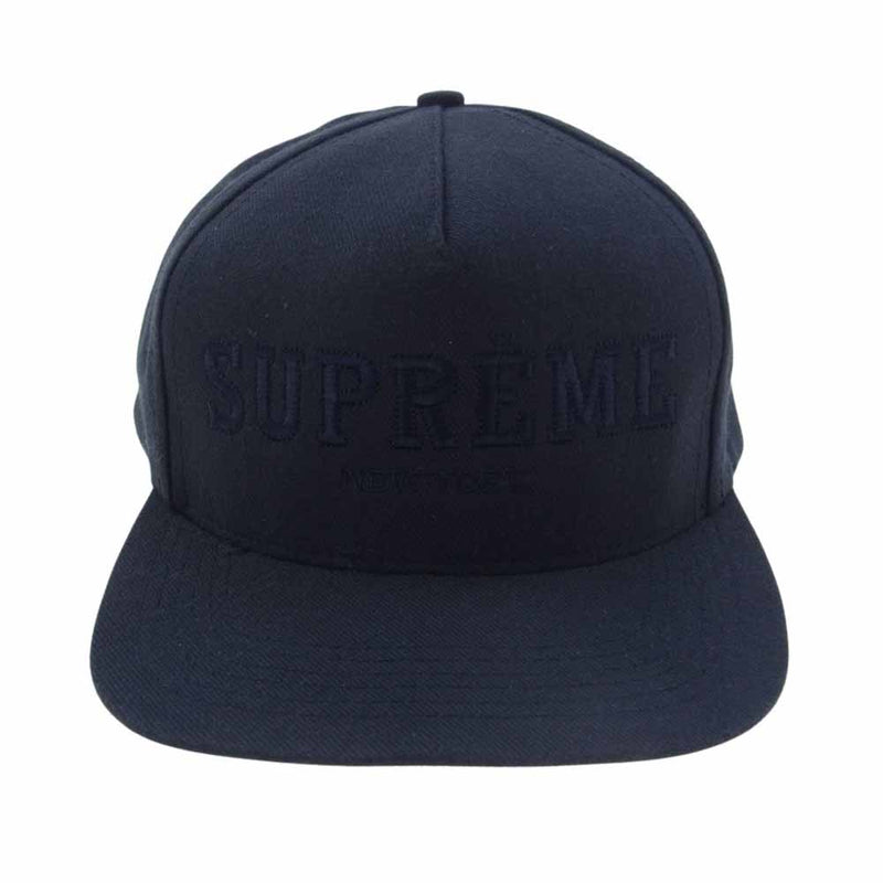 Supreme シュプリーム 12AW Atelier 5 Panel Cap パネル キャップ 帽子 ネイビー系【中古】