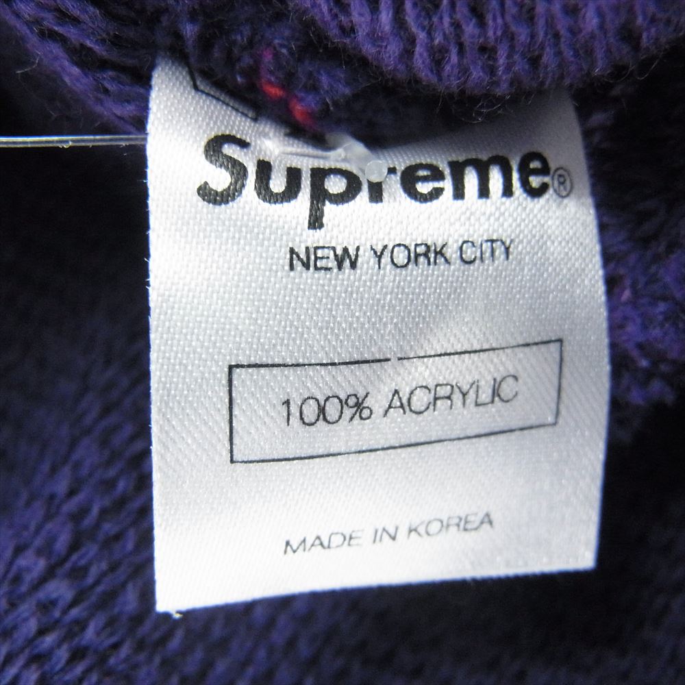 Supreme シュプリーム 11AW bolivia beanie ビーニー ニット帽 パープル系【中古】