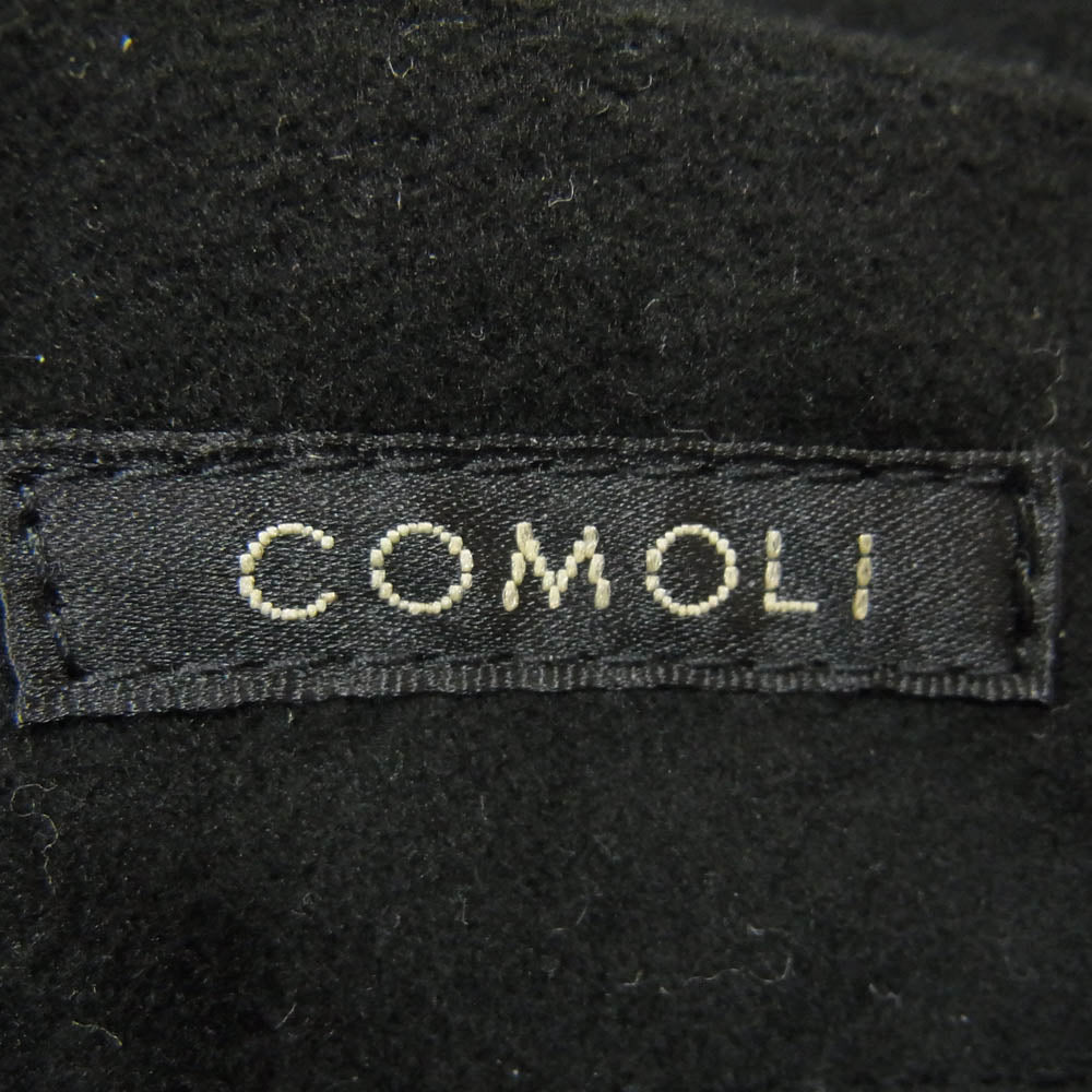 COMOLI コモリ Y03-03018 モールスキン 5P パンツ テーパード シルエット ブラック系 2【中古】