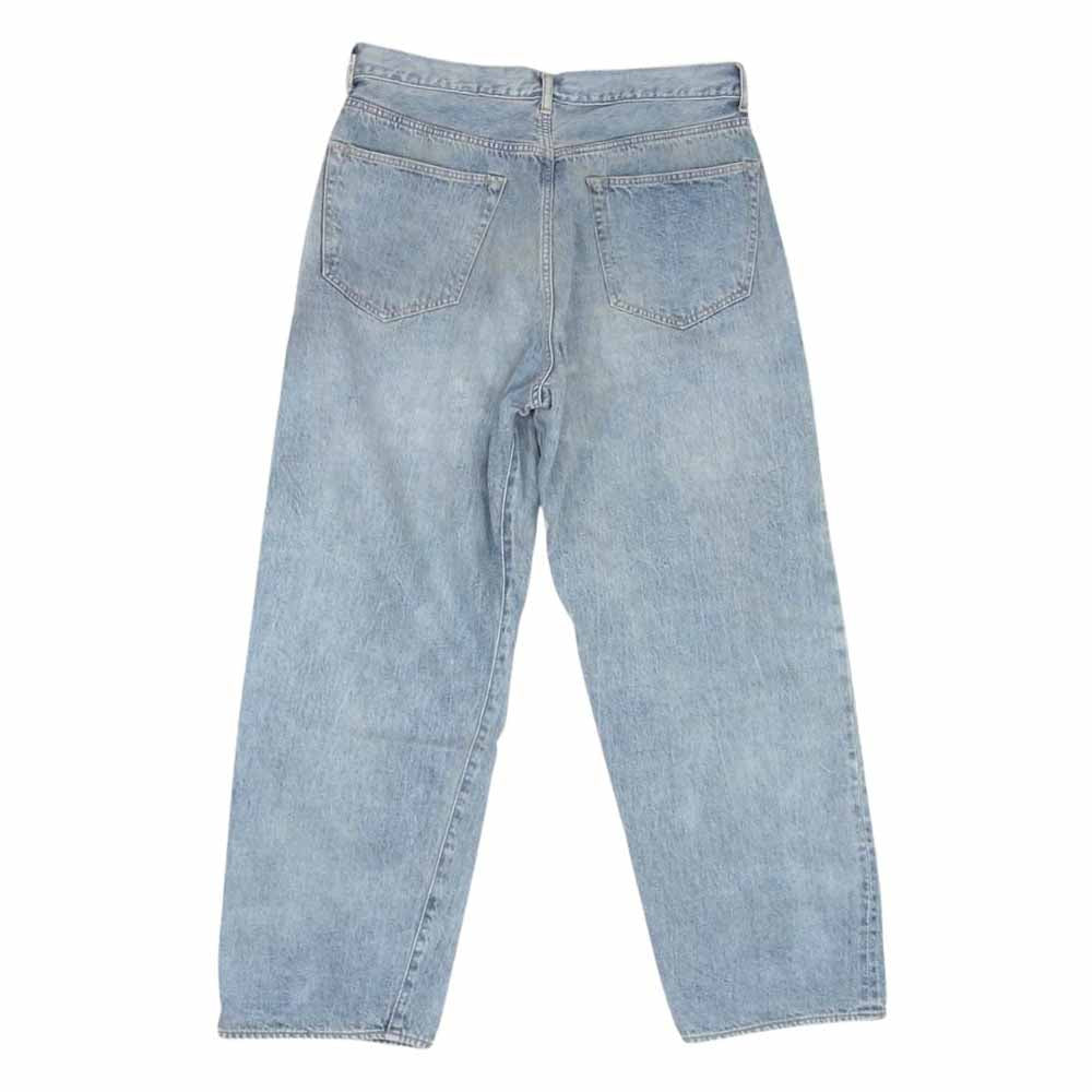COMOLI コモリ 23SS X01-03004 デニム 5Pパンツ BLEACH 加工 デニム