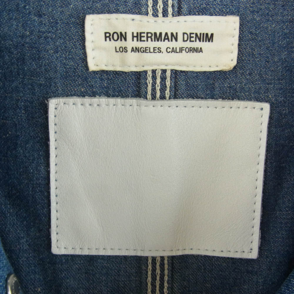 Ron Herman ロンハーマン 3020400085 ヴィンテージ加工 デニム カバーオール ジャケット インディゴブルー系 S【中古】