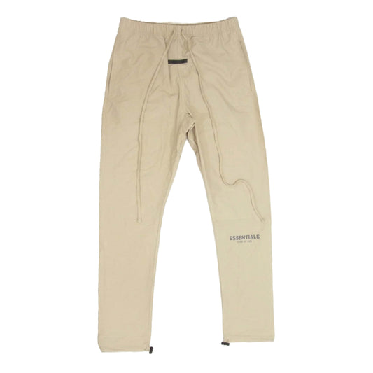 FEAR OF GOD フィアオブゴッド Exclusive Track Pants ラバーロゴ ドローコード トラック パンツ ベージュ系 S【極上美品】【中古】