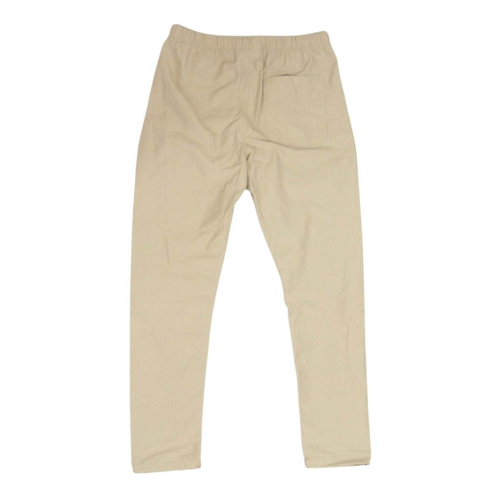 FEAR OF GOD フィアオブゴッド Exclusive Track Pants ラバーロゴ ドローコード トラック パンツ ベージュ系 S【極上美品】【中古】