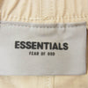 FEAR OF GOD フィアオブゴッド Exclusive Track Pants ラバーロゴ ドローコード トラック パンツ ベージュ系 S【極上美品】【中古】