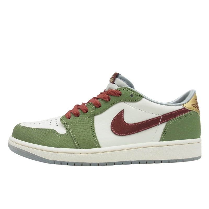 NIKE AIR JORDAN ナイキ ジョーダン FN3727-100 Air Jordan 1 Low OG Chinese New Year Year of the Dragon AJ1 エアジョーダン ロー チャイニーズニューイヤー イヤーオブザドラゴン スニーカー カーキ系 オフホワイト系 27cm【新古品】【未使用】【中古】