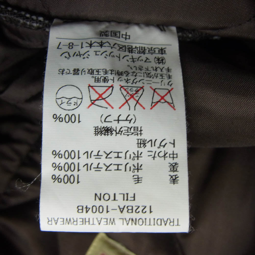 Traditional Weatherwear トラディショナルウェザーウェア 122BA-1004B キルティング ダッフル コート ブラウン系 40【中古】