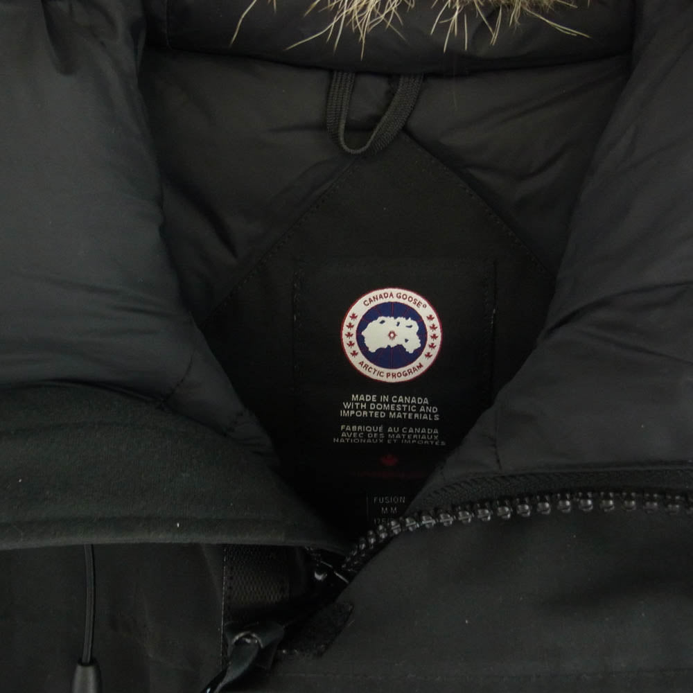 CANADA GOOSE カナダグース 2062MA 国内正規品 サザビーリーグタグ LANGFORD PARKA ラングフード パーカ ダウン ジャケット ブラック系 M【中古】