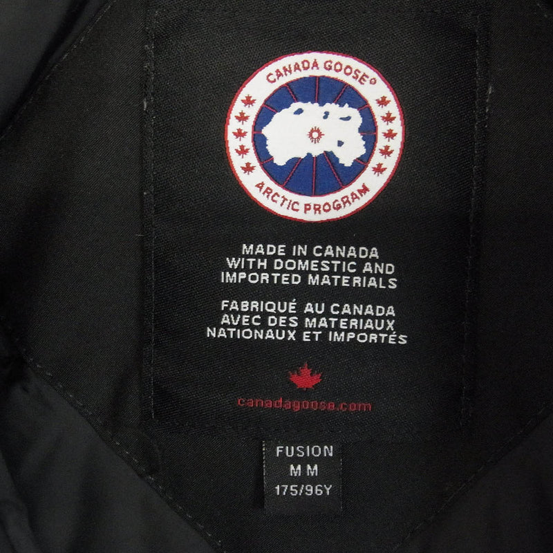 CANADA GOOSE カナダグース 2062MA 国内正規品 サザビーリーグタグ LANGFORD PARKA ラングフード パーカ ダウン ジャケット ブラック系 M【中古】