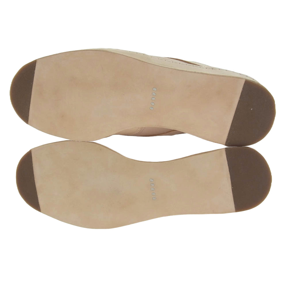 Hender Scheme エンダースキーマ mip-31 MANUAL Industrial products 31 マニュアル インダストリアル プロダクツ レザー シューズ ナチュラル 5【美品】【中古】
