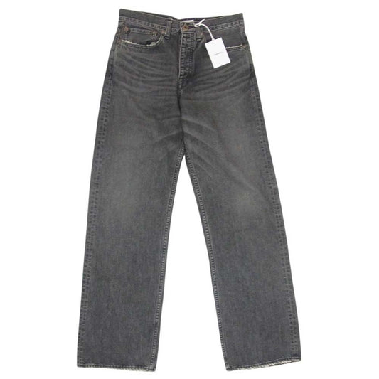 ダイリク 24ss d-13 Straight Denim Pants  ウォッシュ ダメージ加工 ストレート デニム パンツ ブラック系 29【美品】【中古】