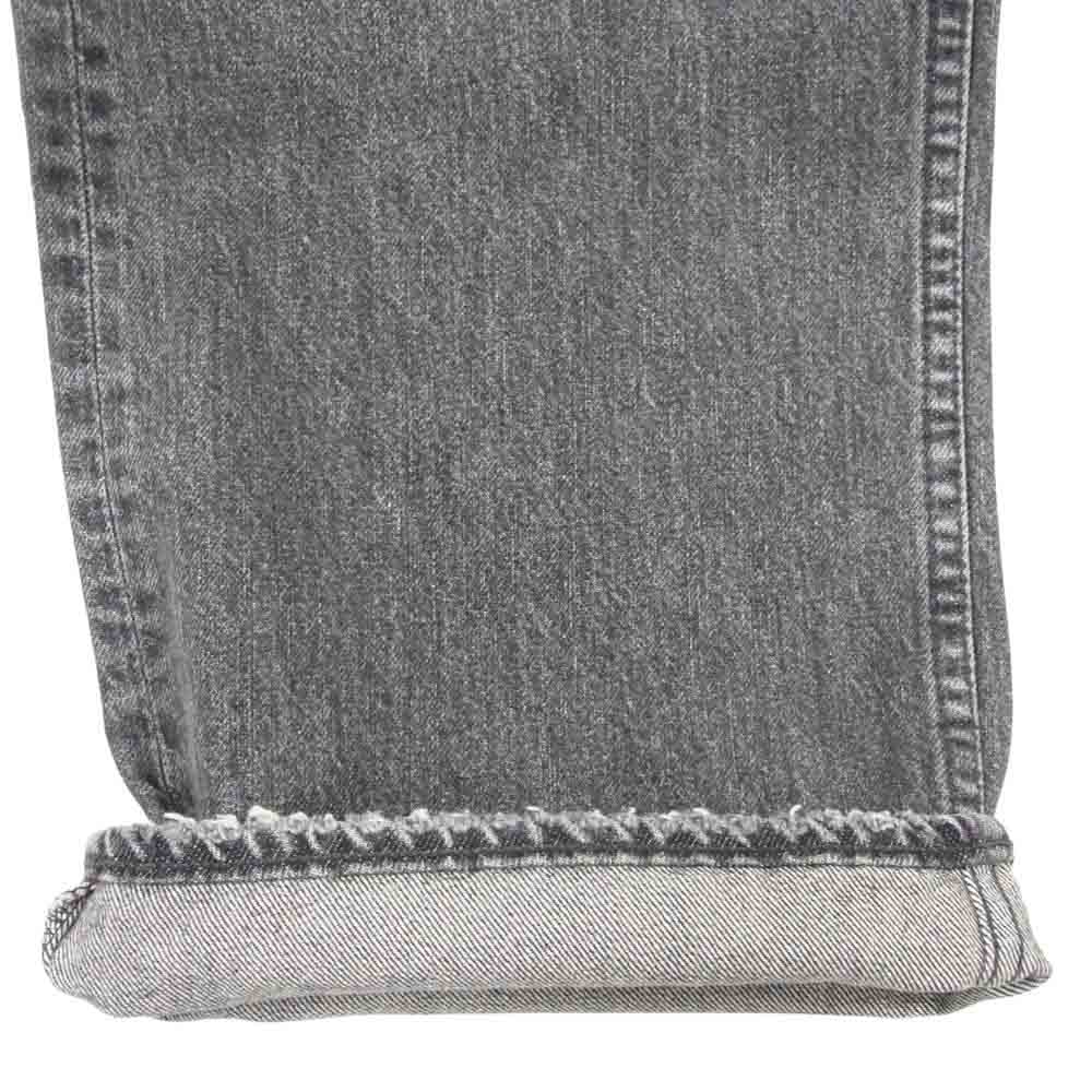 ダイリク 24ss d-13 Straight Denim Pants  ウォッシュ ダメージ加工 ストレート デニム パンツ ブラック系 29【美品】【中古】