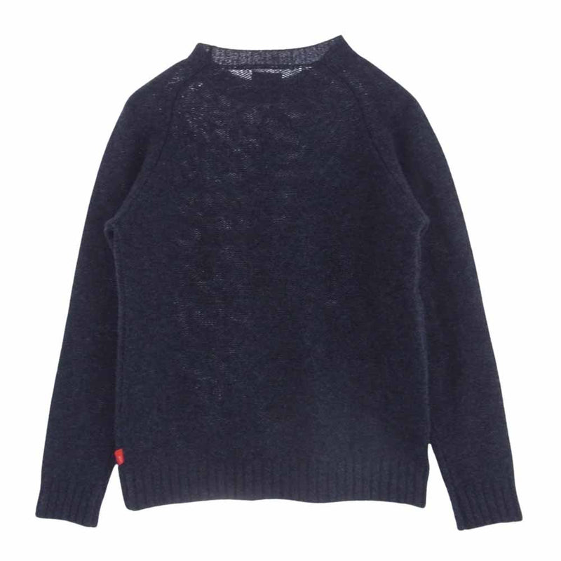 WTAPS ダブルタップス 14AW 142MADT-KNM01 DECK CREW-C SWEATER WOOL JC RENNIE クルーネック ニット ネイビー系【中古】