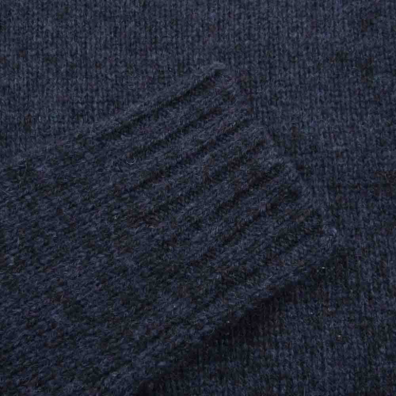 WTAPS ダブルタップス 14AW 142MADT-KNM01 DECK CREW-C SWEATER WOOL JC RENNIE クルーネック ニット ネイビー系【中古】