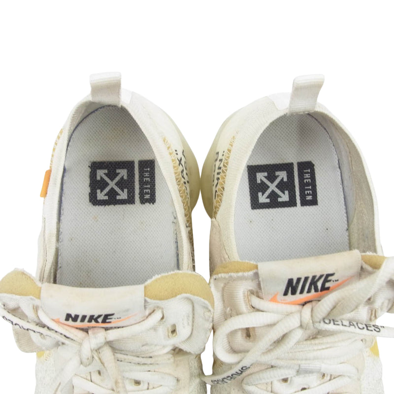 NIKE ナイキ AA3831-100 × OFF-WHITE オフホワイト THE10 AIR VAPORMAX エア ヴェイパーマックス ホワイト スニーカー オフホワイト系 26.5cm【中古】