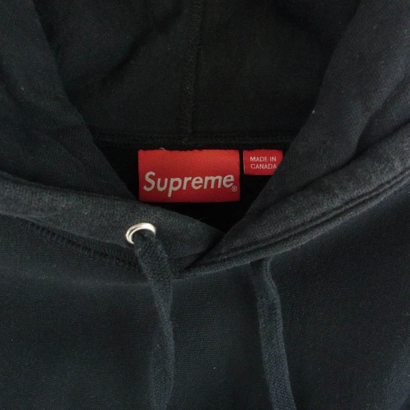 Supreme シュプリーム 14AW 3M Reflective Small Logo Pullover リフレクター スモールロゴ スウェット パーカー ブラック系 M【中古】