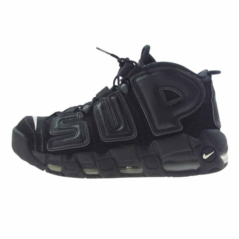 Supreme シュプリーム 5550-007 × NIKE ナイキ 902290-001 Air More Uptempo エアモアアップテンポ スニーカー ブラック系 27cm【中古】