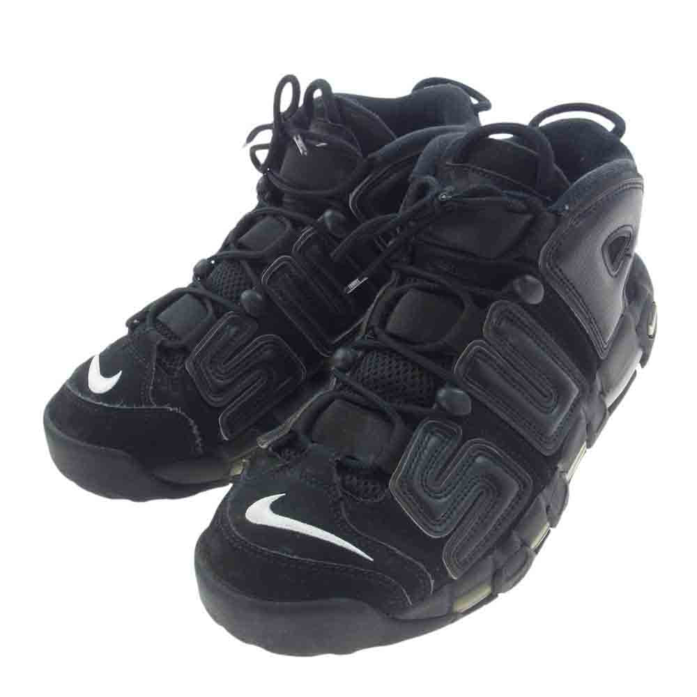 Supreme シュプリーム 5550-007 × NIKE ナイキ 902290-001 Air More Uptempo エアモアアップテンポ スニーカー ブラック系 27cm【中古】