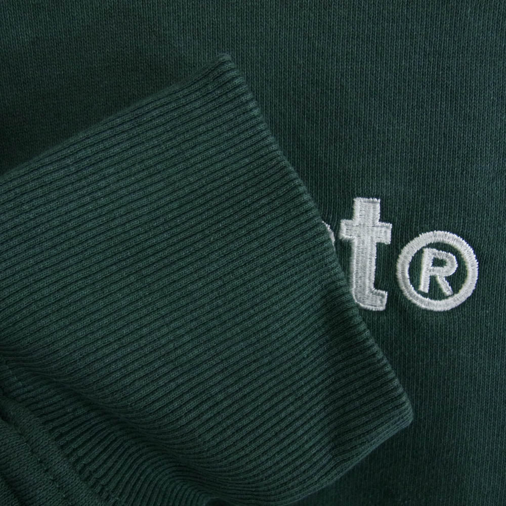 ディスイズネバーザット TN220TSWHO01 ロゴ刺繍 スウェットプルオーバーパーカー グリーン系 L【中古】
