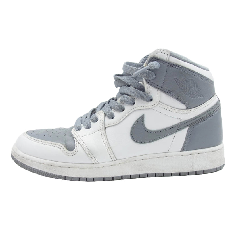 NIKE ナイキ 575441-037 GS Air Jordan 1 High OG Stealth GS エアジョーダン1 ハイ OG ステルス スニーカー グレー系 ホワイト系 24cm【中古】