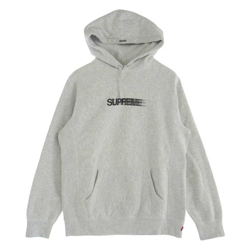 Supreme シュプリーム Motion Logo Hooded Sweatshirt モーション ロゴ フーデッド パーカー グレー系 M【中古】