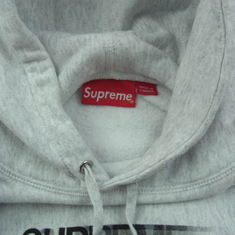 Supreme シュプリーム Motion Logo Hooded Sweatshirt モーション ロゴ フーデッド パーカー グレー系 M【中古】