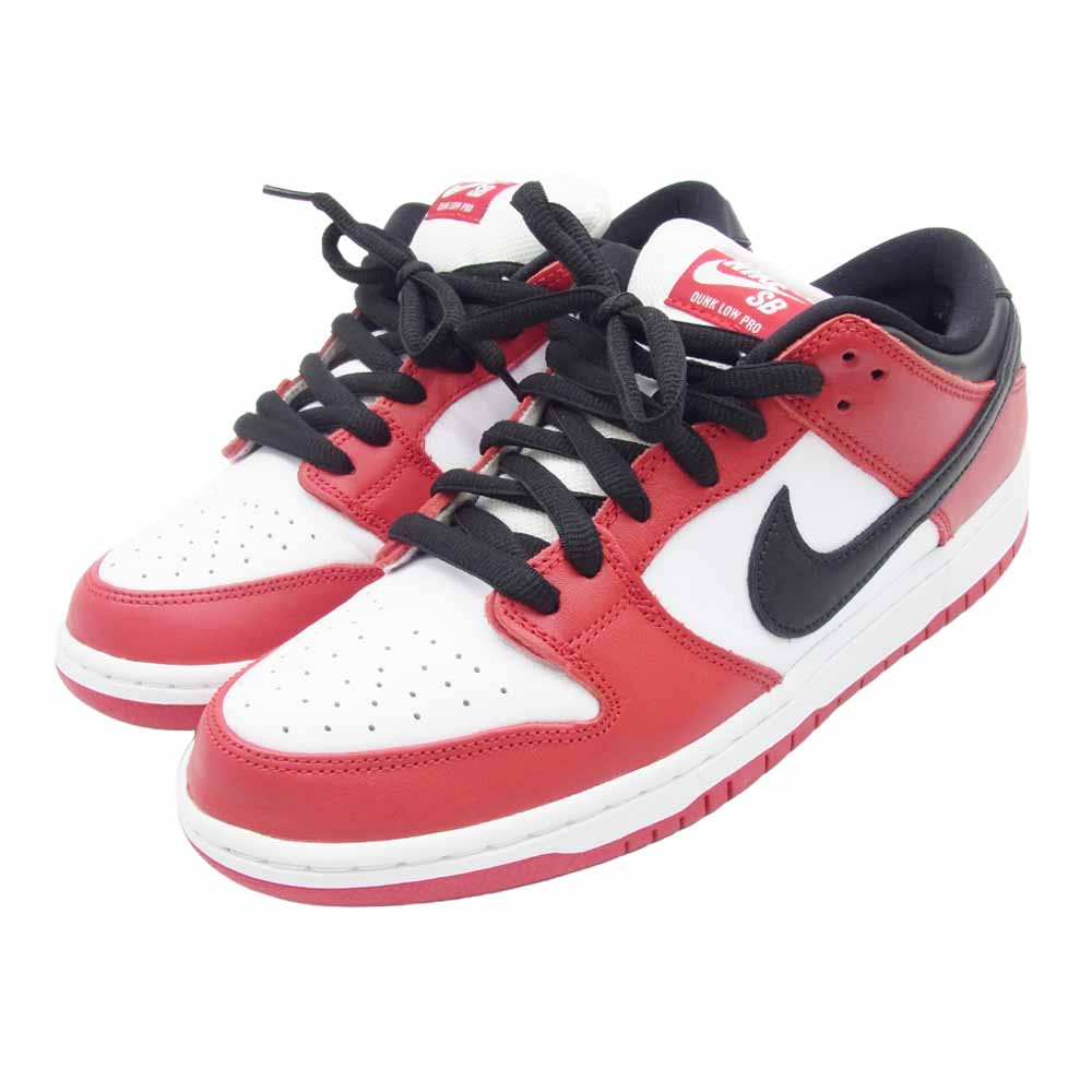 NIKE SB ナイキエスビー BQ6817-600 Dunk Low Pro J-Pack Chicago Varsity Red and White ダンク ロー プロ ジェーパック シカゴ バーシティレッド アンド ホワイト レッド系 ホワイト系 27.5cm【中古】