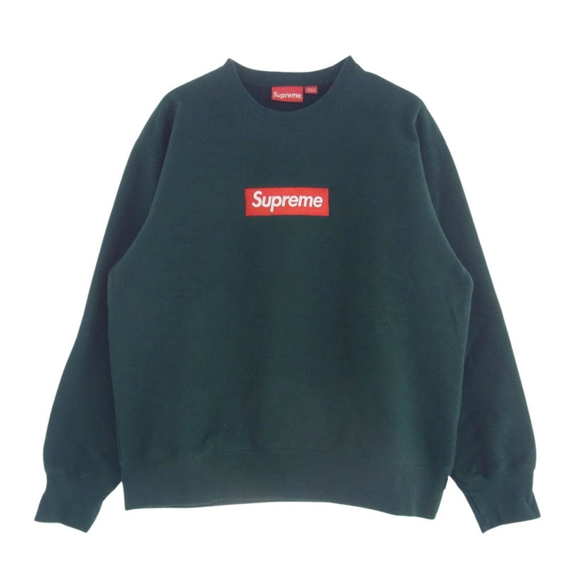 Supreme シュプリーム 22AW Box Log Crewneck ボックスロゴ クルーネック スウェット グリーン系 M【中古】