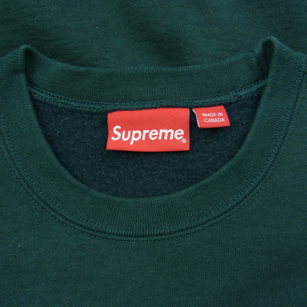 Supreme シュプリーム 22AW Box Log Crewneck ボックスロゴ クルーネック スウェット グリーン系 M【中古】