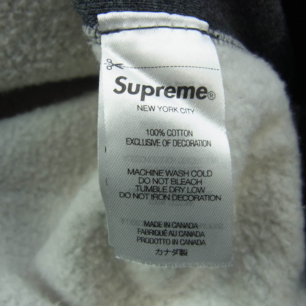 Supreme シュプリーム 21AW Box Logo Hooded Sweatshirt Charcoal ボックス ロゴ フーディー スウェット シャツ  パーカー グレー系 M【中古】