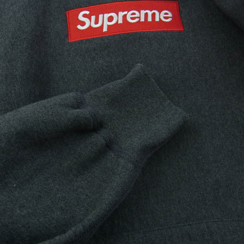 Supreme シュプリーム 21AW Box Logo Hooded Sweatshirt Charcoal ボックス ロゴ フーディー スウェット シャツ  パーカー グレー系 M【中古】