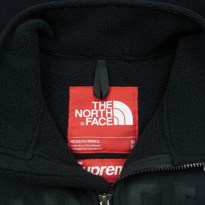 Supreme シュプリーム 19SS NA11903I × The North Face Arc Logo Denali Fleece Jacket ノースフェイス アーチロゴ デナリ フリースジャケット ブラック系 M【中古】