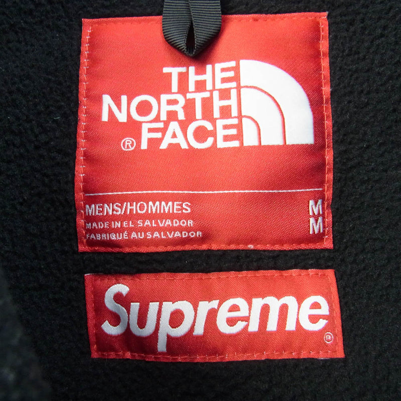 Supreme シュプリーム 19SS NA11903I × The North Face Arc Logo Denali Fleece Jacket ノースフェイス アーチロゴ デナリ フリースジャケット ブラック系 M【中古】