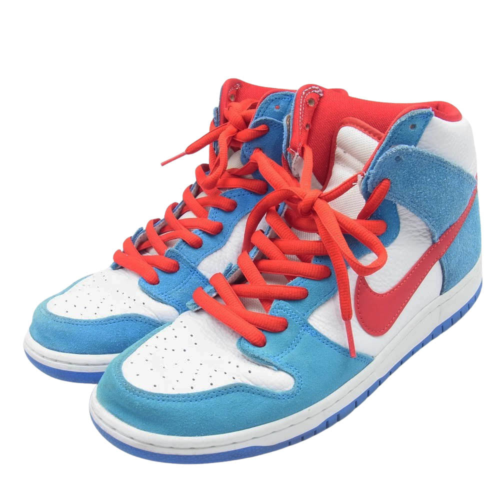 NIKE ナイキ CI2692-400 SB DUNK HIGH ISO DORAEMON ドラえもん ダンクハイ ハイカット スニーカー ライトブルー系 28.5cm【中古】