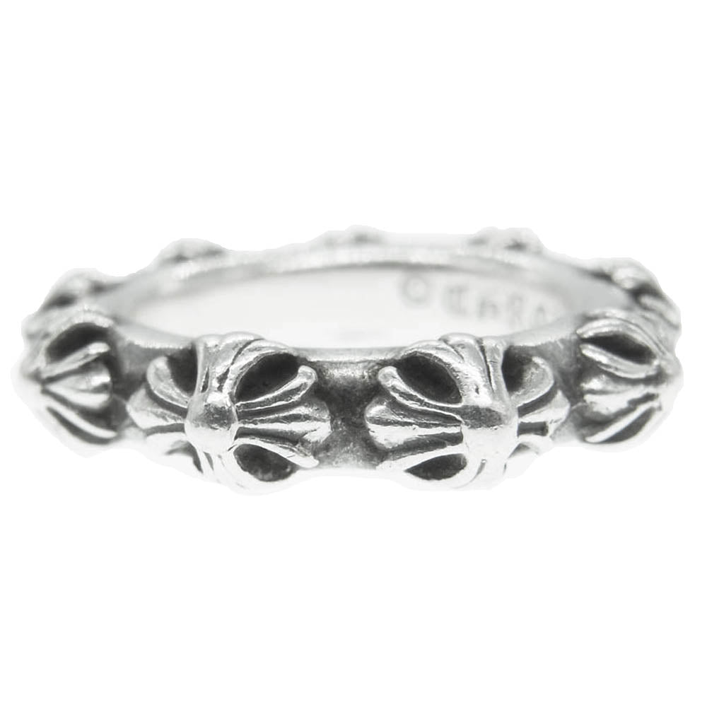 CHROME HEARTS クロムハーツ（原本無） CROSS BAND クロス バンド リング シルバー系 20号【中古】