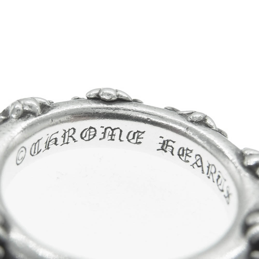 CHROME HEARTS クロムハーツ（原本無） CROSS BAND クロス バンド リング シルバー系 20号【中古】